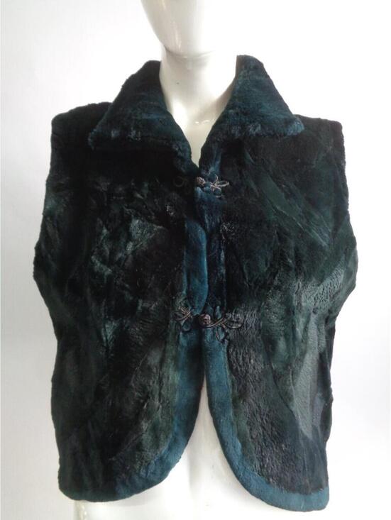 Jackets & Blazers - Brand New Dark Green Sheared Beaver Fur Vest Women Woman Size 4 Small